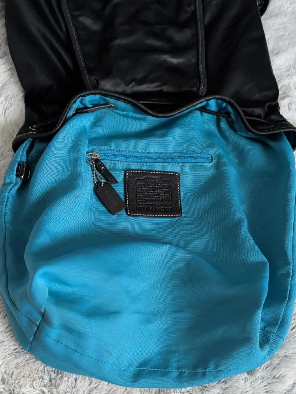 Authentic Vintage Coach Nylon & Leather Mini Backpack #1898